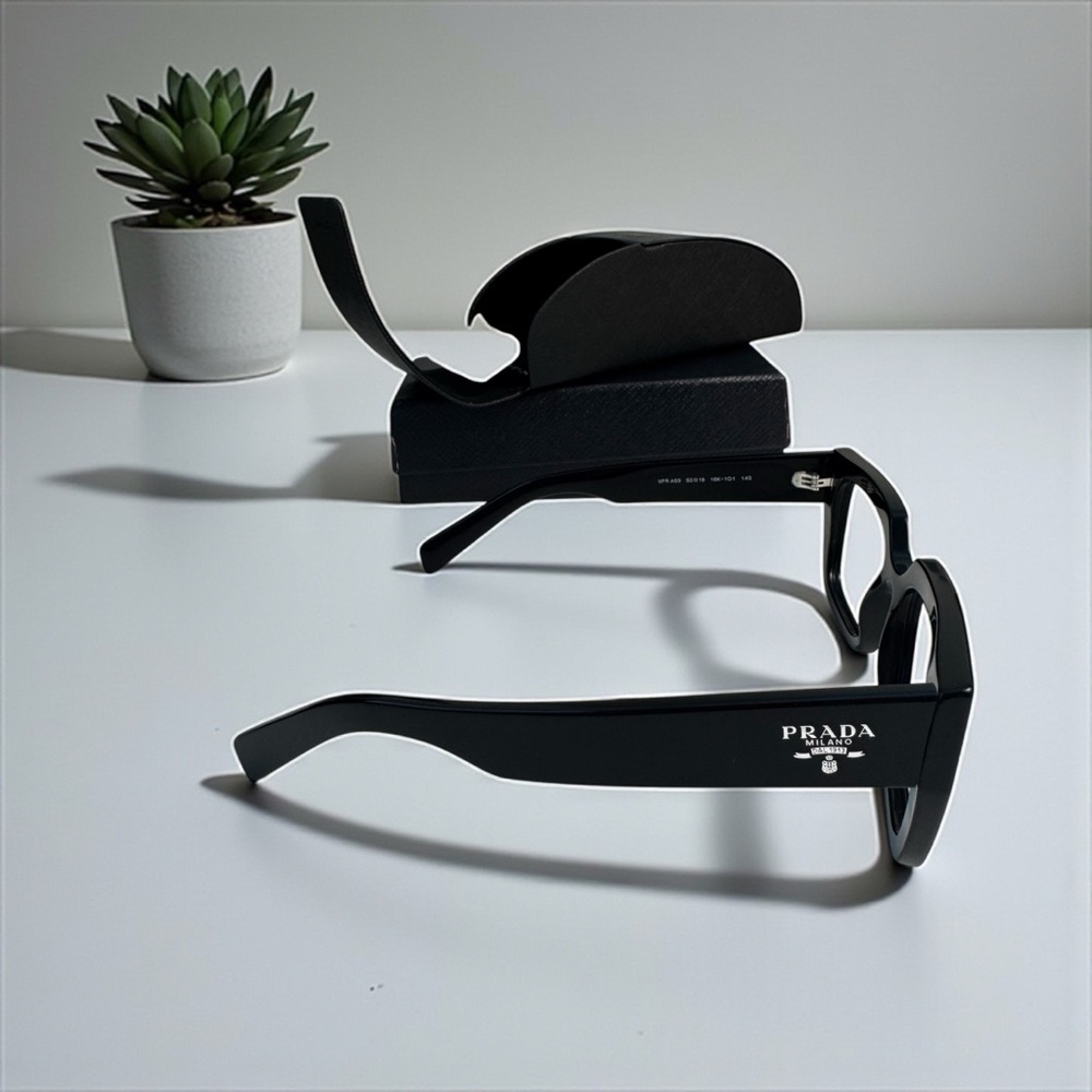 Prada Eyeglass Frames | Black Rectangle - image 4